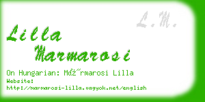 lilla marmarosi business card